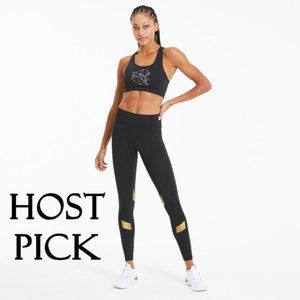Black and Gold Women's Athletic Leggings